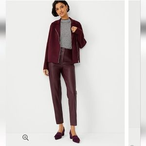 Ann Taylor:  The Faux Leather Lana Slim Pant